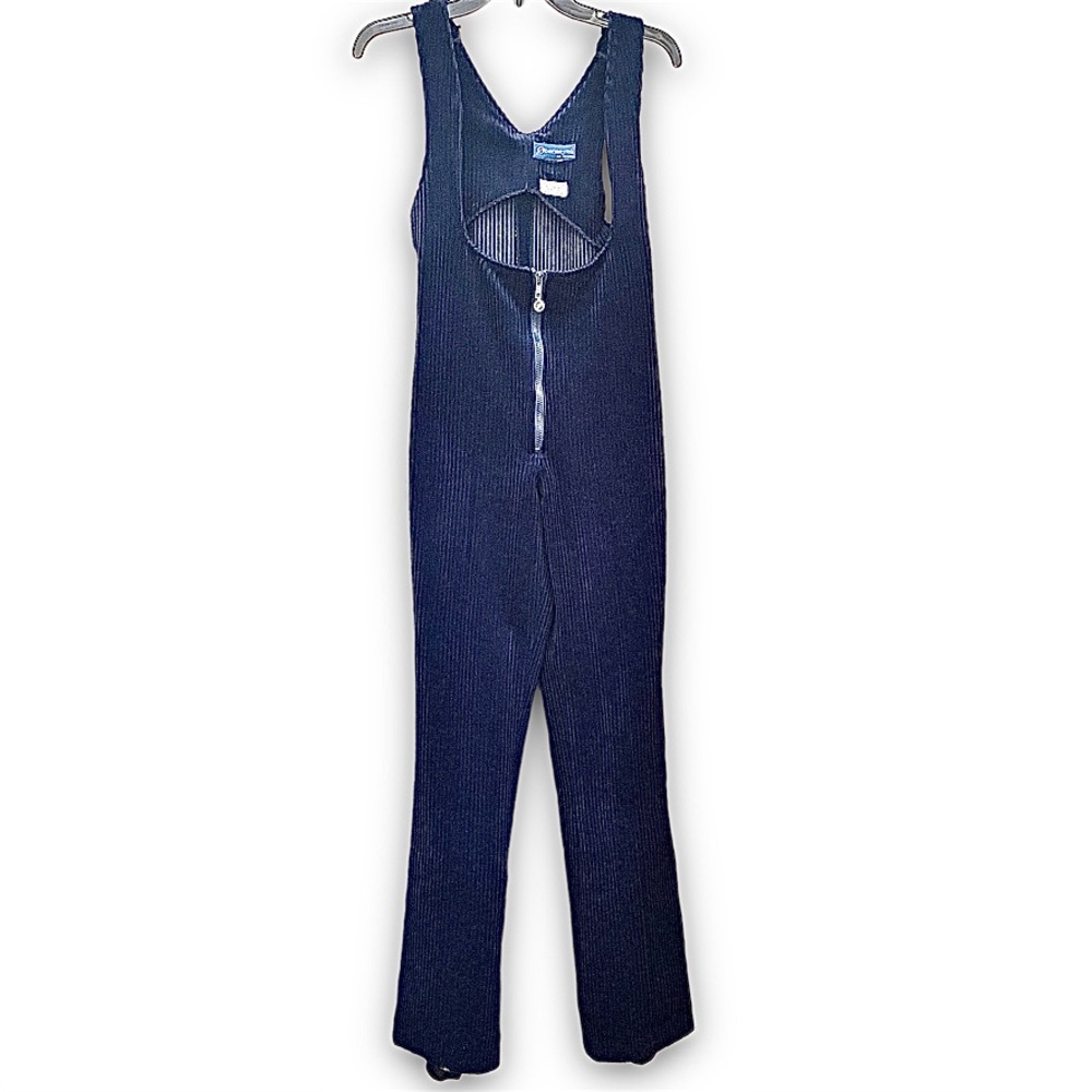 Vintage Obermeyer Dark Blue Corduroy One Piece Bib Ski Suit/Jumpsuit